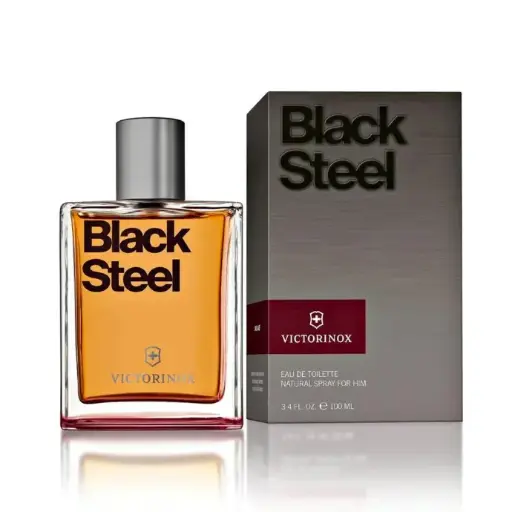 [7611160127679] Fragancia VICTORINOX BLACK STEEL EDT SPRAY 100ML - 7611160127679